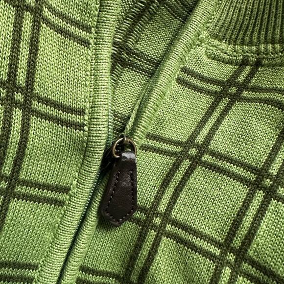 Alan Flusser Golf Plaid Sweater Vest Preppy Caddyshack Large Outdoor 1/4 Zip - Picture 6 of 8